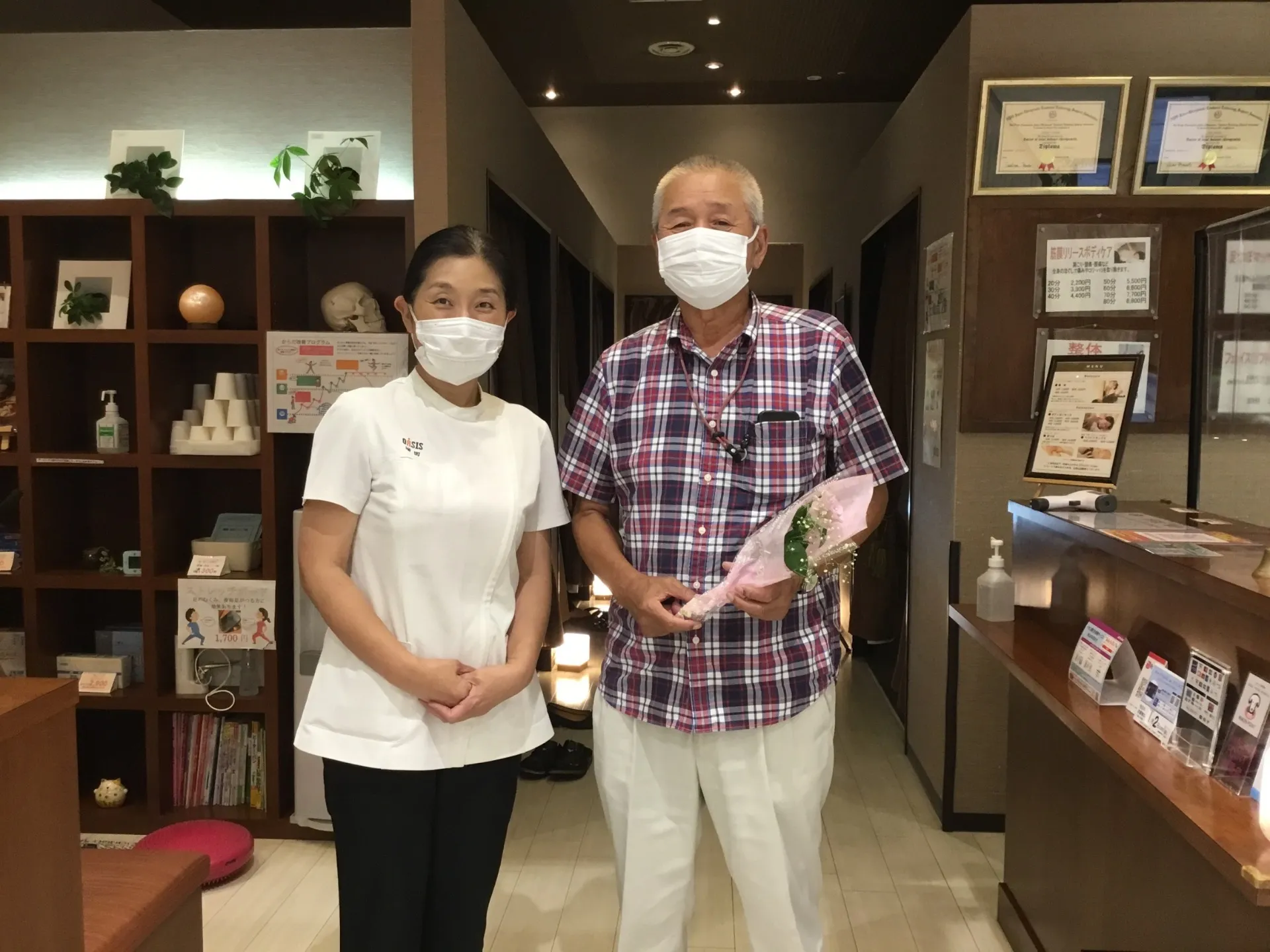 整体院イオンモール福津院 60代男性からのお声!